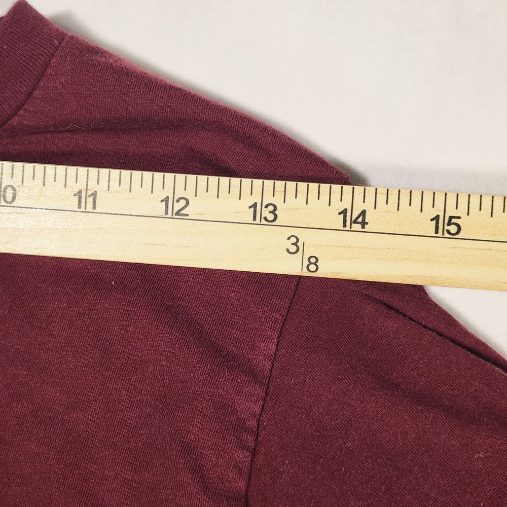 Columbia‎ PFG Mens Small Maroon Bass Graphic Performance Fishing Gear T-Shirt - Picture 5 of 8